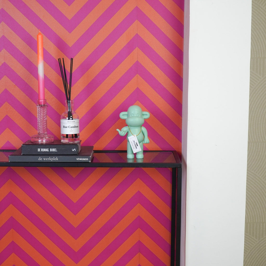 Ornament - Hang Loose Monkey Figurine 'The Legend' - Polyresin -Mintgreen - 11x7x19cm