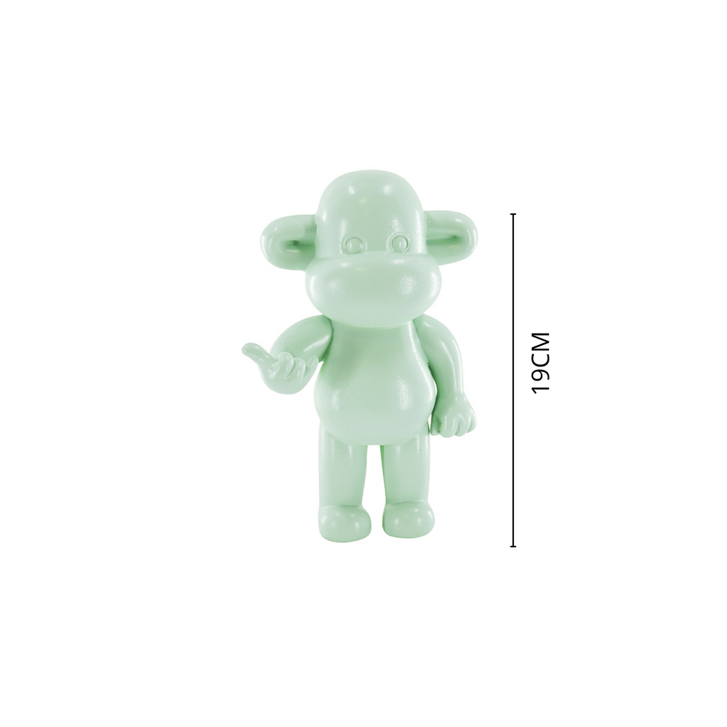 Ornament - Hang Loose Monkey Figurine 'The Legend' - Polyresin -Mintgreen - 11x7x19cm