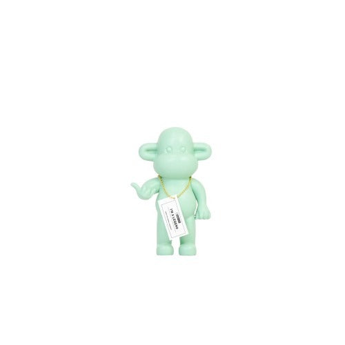Ornament - Hang Loose Monkey Figurine 'The Legend' - Polyresin -Mintgreen - 11x7x19cm