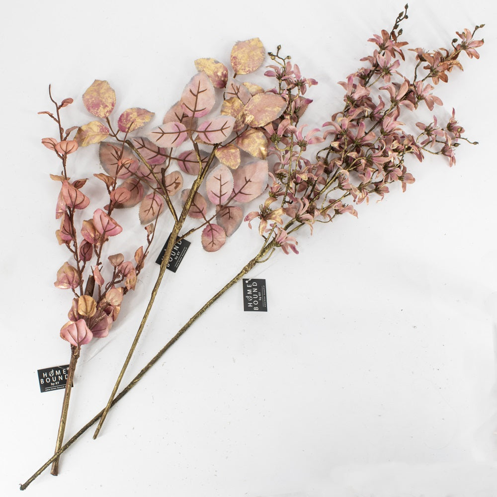 Kersenbloesem roze paars goud