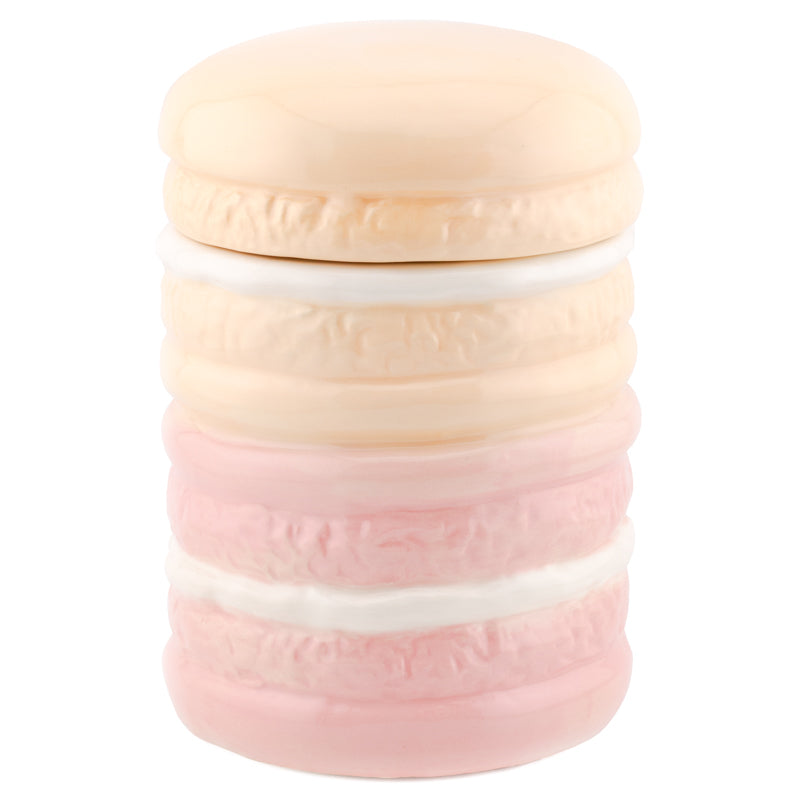 Aardewerk opbergbakje roze macarons